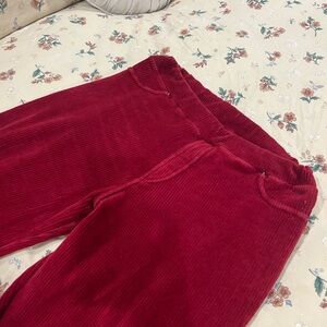 Goddesswear Red Velvet Flare Pants